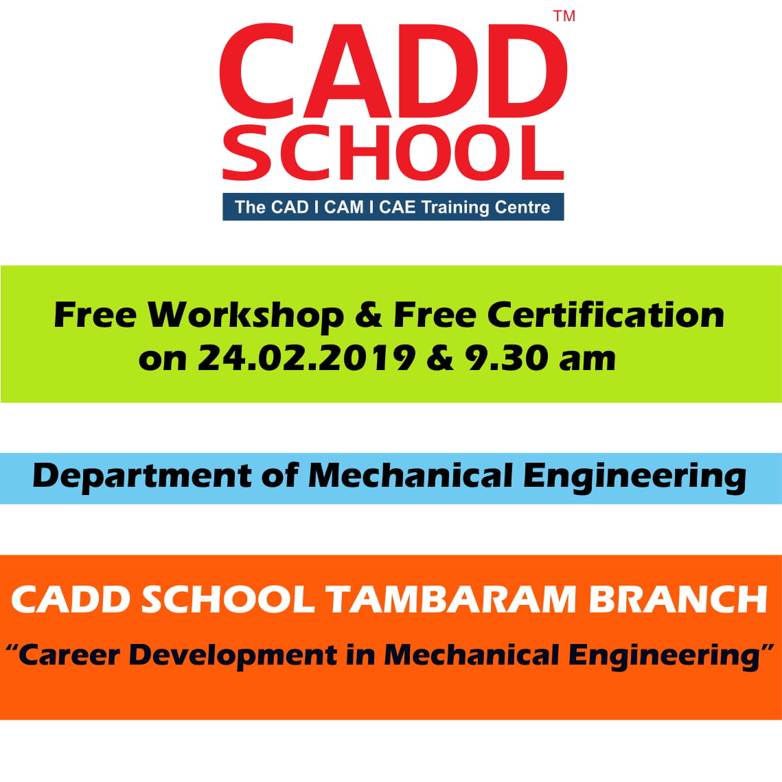 Free Workshop & Free Certification